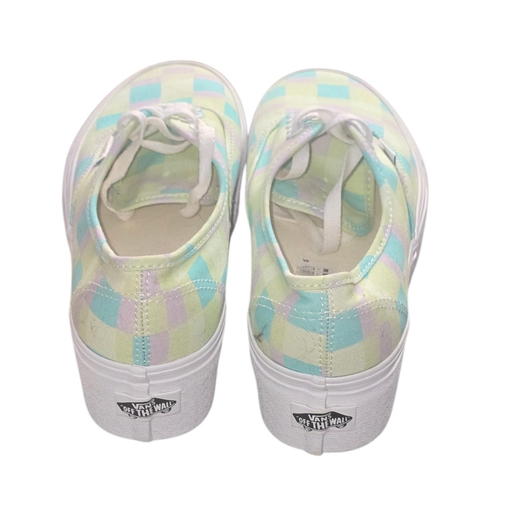 Vans Platform Pastel Picnic Canvas Checkered Women's Sneaker Shoe Size 8 - Picture 2 of 5